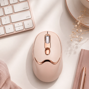 Bluetooth ve 2.4G Destekli Sessiz Kablosuz Mouse Şarjlı Tasarım