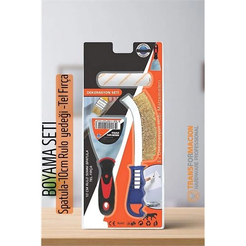 Boyama Seti - Spatula-10cm Rulo  yedeği -Tel Fırça 721858