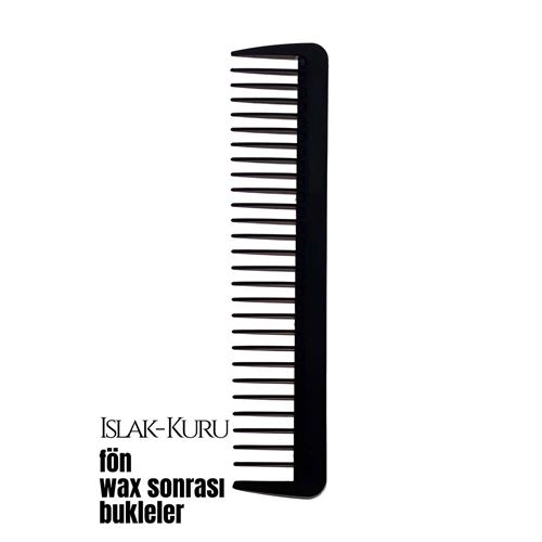 Bukleli Saç Fön Wax Sonrası Tarak Karbon Nano Absolute Professional 720623