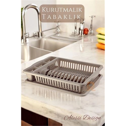 Bulaşık Durulama Sepeti Tabaklık Bulaşık Kurutmalık KAHVE Alessi 715438