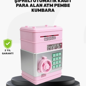 Büyük Hazneli Şifreli Para Tasarruf Kumbarası