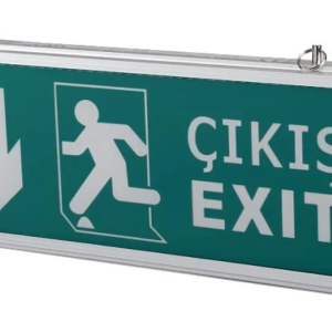 Cata 9167 Ledli Aşağı Ok Exit Çıkış Armatürü 3 Saat Akülü