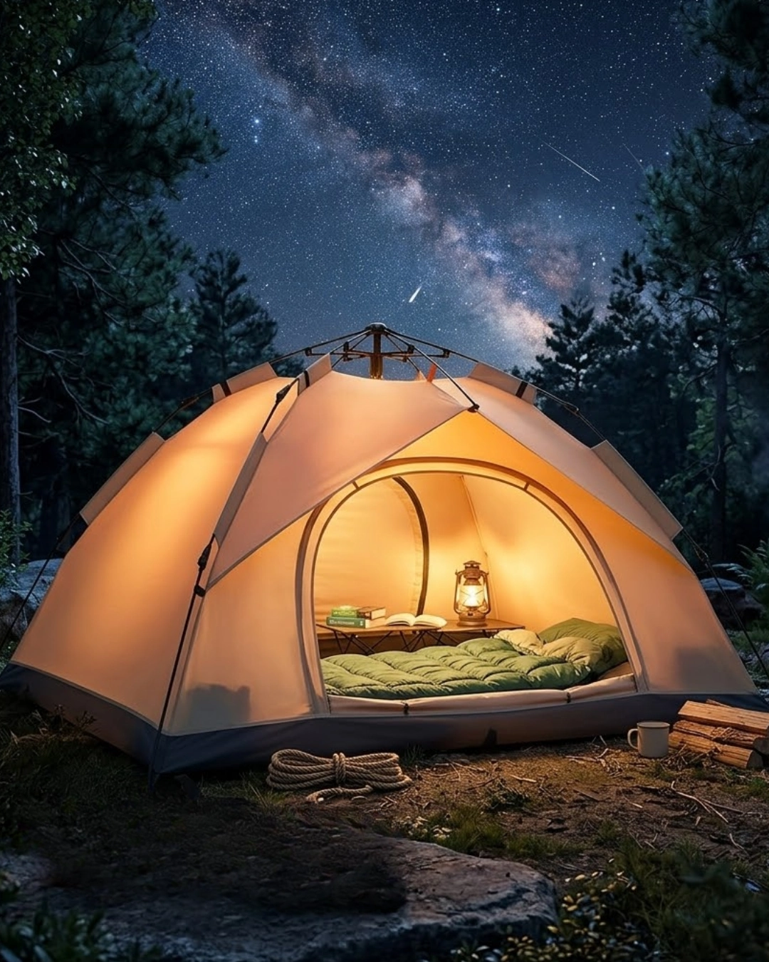 Çift Katmanlı Kamp Çadırı Otomatik Kurulum Suya Dayanıklı Outdoor Çadır 1 Çift Katmanlı Kamp Çadırı Otomatik Kurulum Suya Dayanıklı Outdoor Çadır