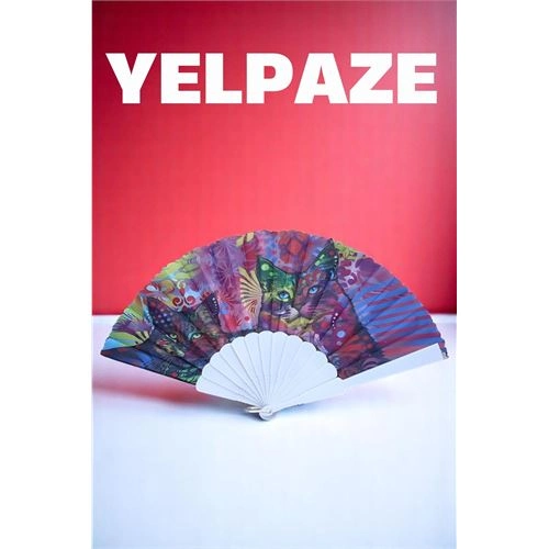 Desenli Yelpaze – Renkli ve Şık Figürlü Tasarım 721618