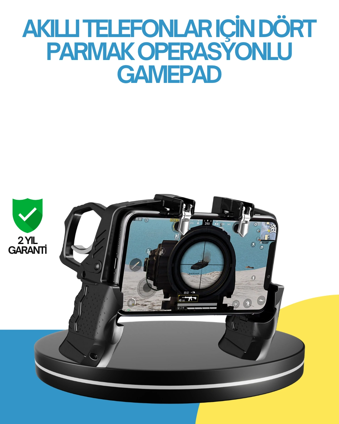Dört Parmak Destekli Mobil Gamepad Tetikli Oyun Kontrolcüsü 1 Dört Parmak Destekli Mobil Gamepad Tetikli Oyun Kontrolcüsü