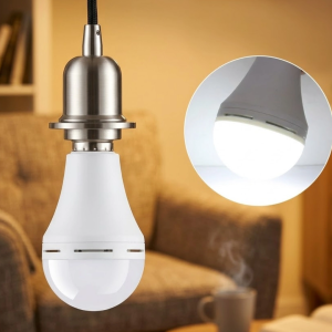 Elektrik Kesintisinde Yanan Şarjlı LED Ampul E27 6500K Güçlü Işık