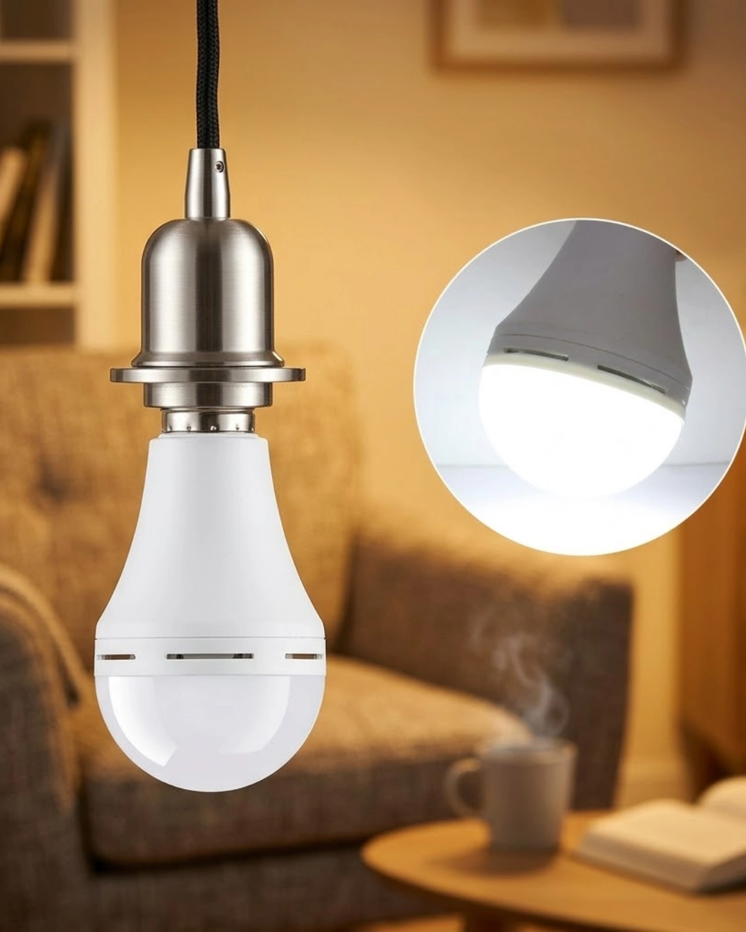 Elektrik Kesintisinde Yanan Şarjlı LED Ampul E27 6500K Güçlü Işık 1 Elektrik Kesintisinde Yanan Şarjlı LED Ampul E27 6500K Güçlü Işık