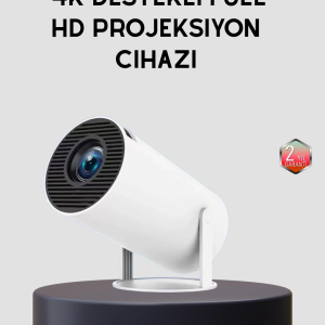 Ev Sineması Projeksiyon Cihazı – 160 ANSI Lümen, 4K Uyumlu ve Kablosuz Görüntü Aktarımı
