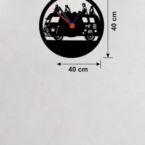 Fitness Motivasyon Tasarım Ahşap Duvar Saati - 40x40 cm Sporcu Hediyesi