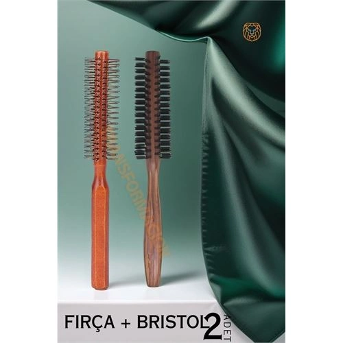 Fön ve Tarama Fırçası Ahşap 2 li SET 719821