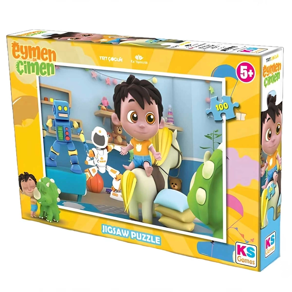 Games Eymen ile Çimen 100 Parça Puzzle