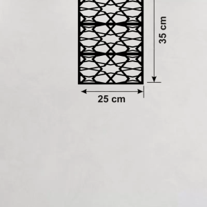 Geometrik Soyut Tasarım Ahşap Duvar Tablosu - 25x35 cm Lazer Kesim Modern Pano