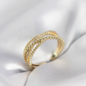 Gold Renk Sarmal Model Kadın Yüzük