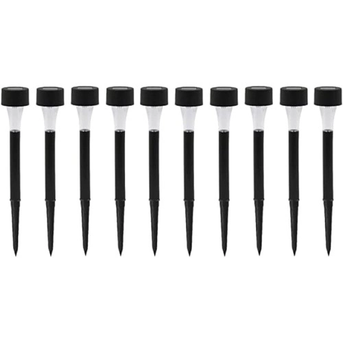 Güneş Enerjili Bahçe Lambası Plastik Saplama 10lu Set