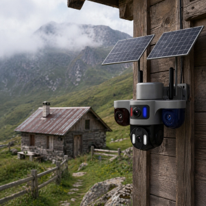 Güneş Enerjili Çiftlik Kamerası 3 Lensli 9MP Solar Kamera 2 Yıl Garantili