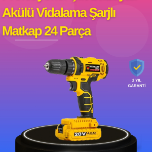 Hafif ve Ergonomik 12V Kablosuz Matkap | Hızlı Şarj ve Uzun Pil Ömrü