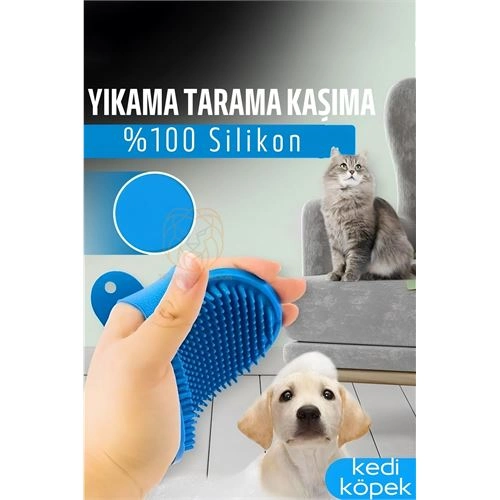 Hayvan Tüy Toplama Yıkama Kaşınma Silikon Fırçası 721131