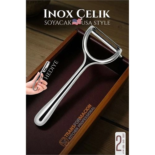 Inox Soyacak - Sebze Soyacağı - Kabak Dolma Oyacağı 2 li SET 722012
