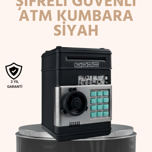 Işıklı Sesli Şifreli ATM Görünümlü Kasa Kumbara
