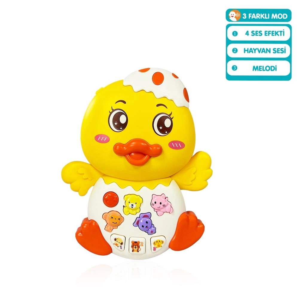 JLG-855-144A IŞIKLI VE MÜZİKLİ ÖRDEK BEBEK -VRD