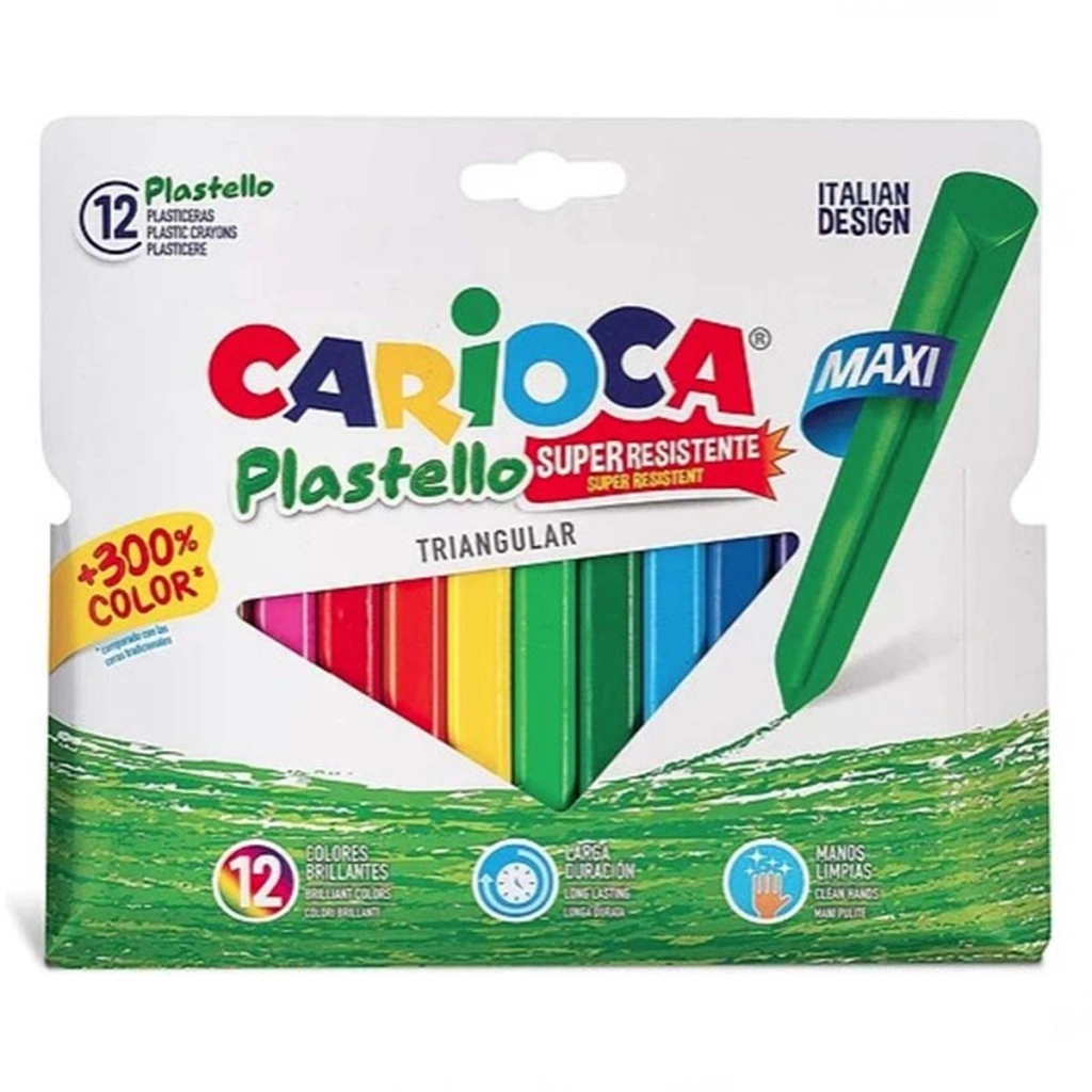 Üçgen Yıkanabilir Pastel Boya Kalemi 12'li 42671