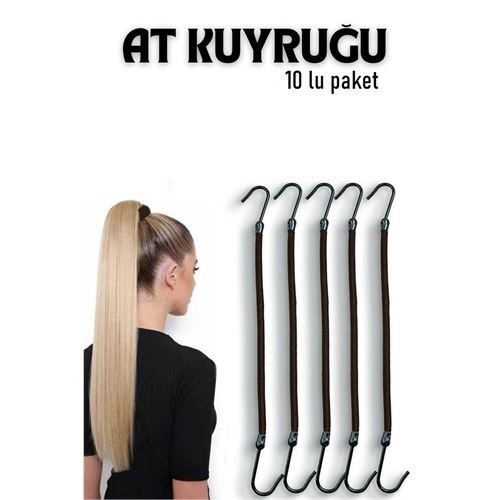 Kancalı At Kuyruğu Lastik Toka 10 ADET 717249