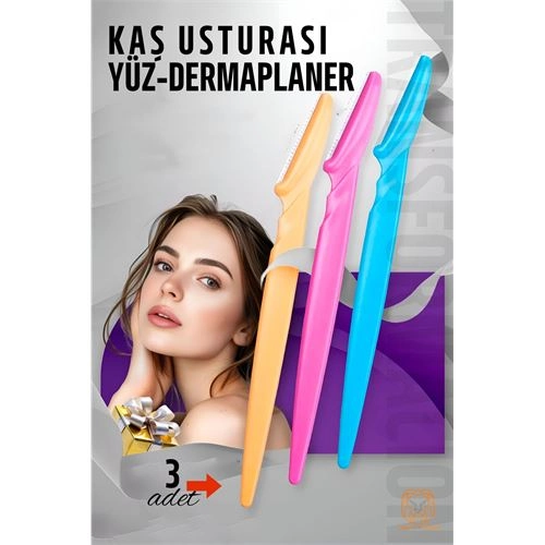 Kaş Şekillendirici Kaş Dermaplaner Yüz Usturası 3 ADET 721181