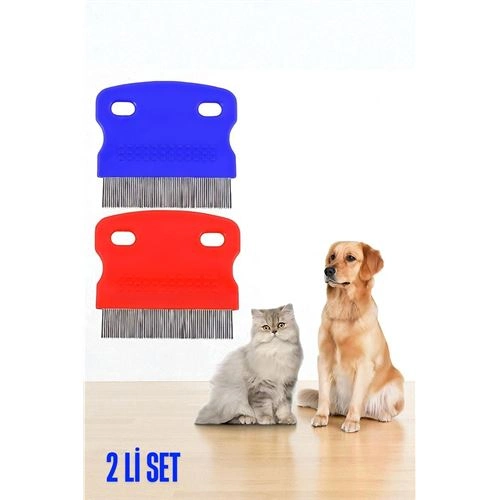 Kedi Köpek Bit Pire Tarağı Metal Uçlu Bit Tarağı 2 ADET SET 721890