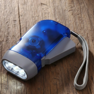Kendiliğinden Şarjlı El Feneri Pilsiz Dinamolu 3 LED Taşınabilir