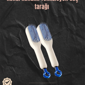 Kendini Temizleyen Hava Yastıklı Saç Tarağı – Düğümsüz Tarama