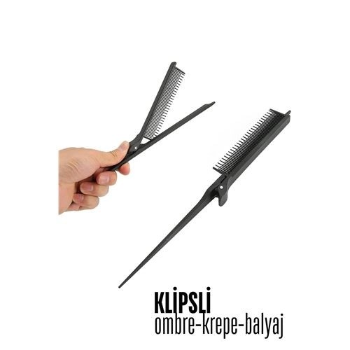 Klipsli Krepe Ombre Balyaj Tarağı Solingen 720499