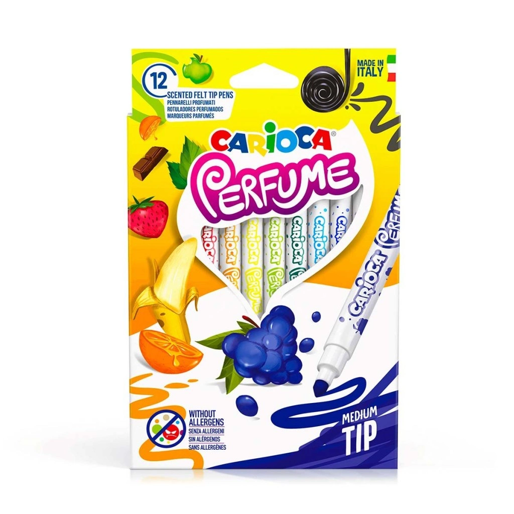 Kokulu Keçeli Boya Kalemi 12'li