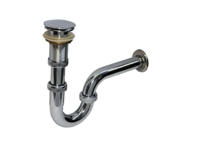 Krom Lavabo Sifonu Stoplu Pop-Up 32 mm 1 Krom Lavabo Sifonu Stoplu Pop-Up 32 mm