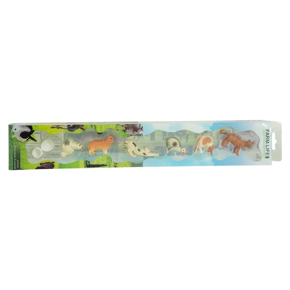 KZ956-031F KEDİ ARKDŞ.FİGÜR SET KUTULU 6PCS 2M-TÜL