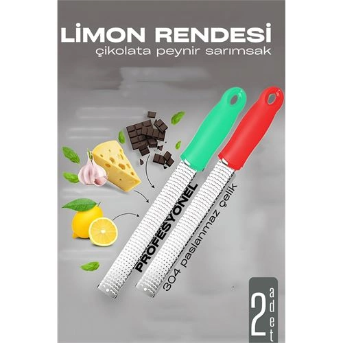 Limon Rendesi - Uzun Peynir Çikolata Sarımsak Rendesi 2 li set 721979