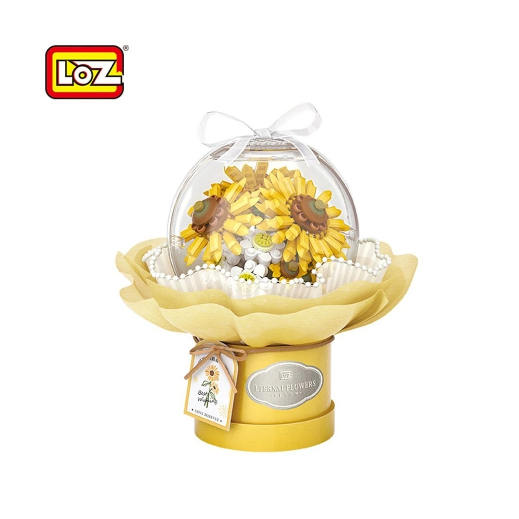 LZ-1299  LEDLİ AYÇİÇEĞİ BUKETİ 510 PARÇA BLOCK OYUNCAK