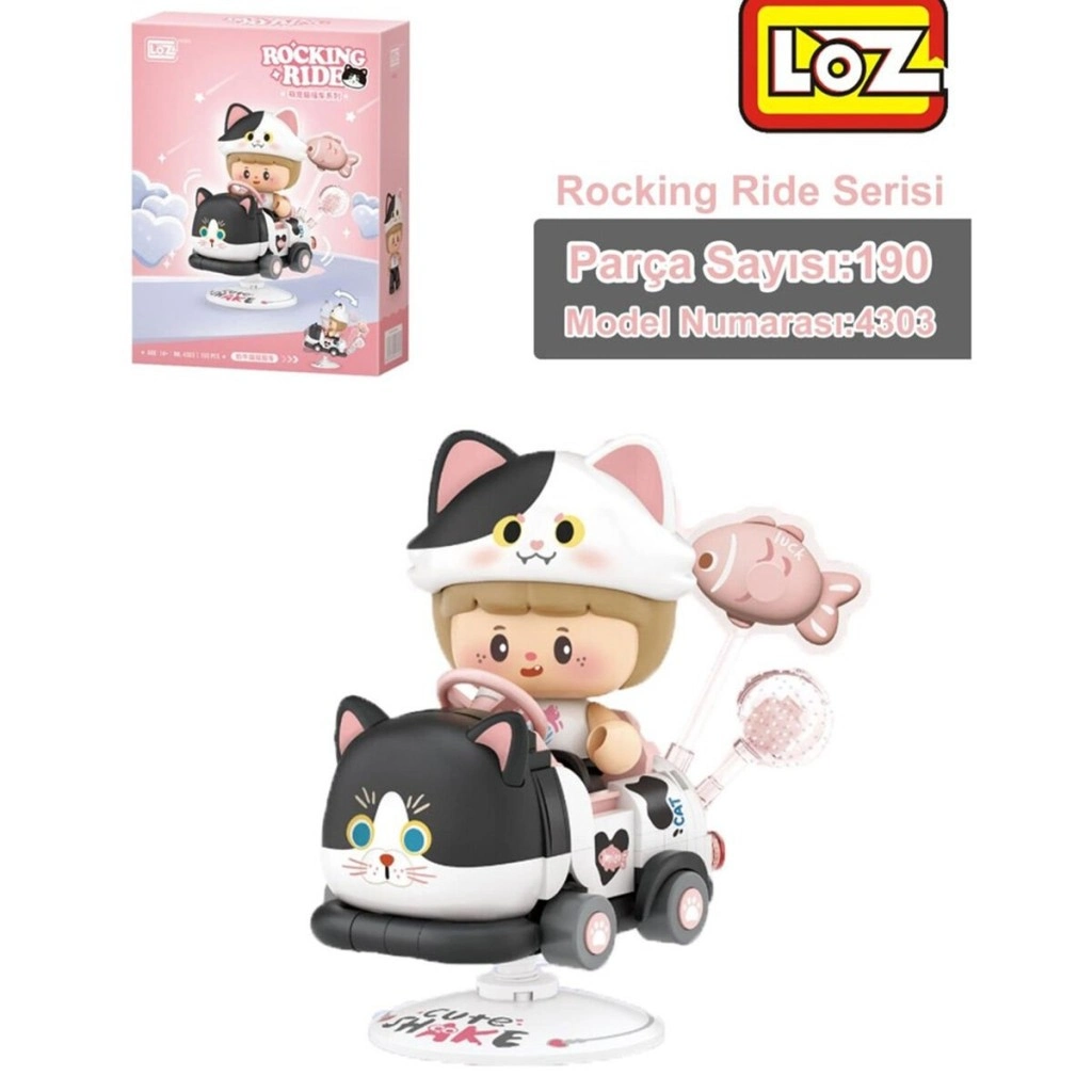 LZ-4303  HOLSTEİN CAT SALLANMA SÜRÜŞÜ 190 PARÇA BLOCK OYUNCAK