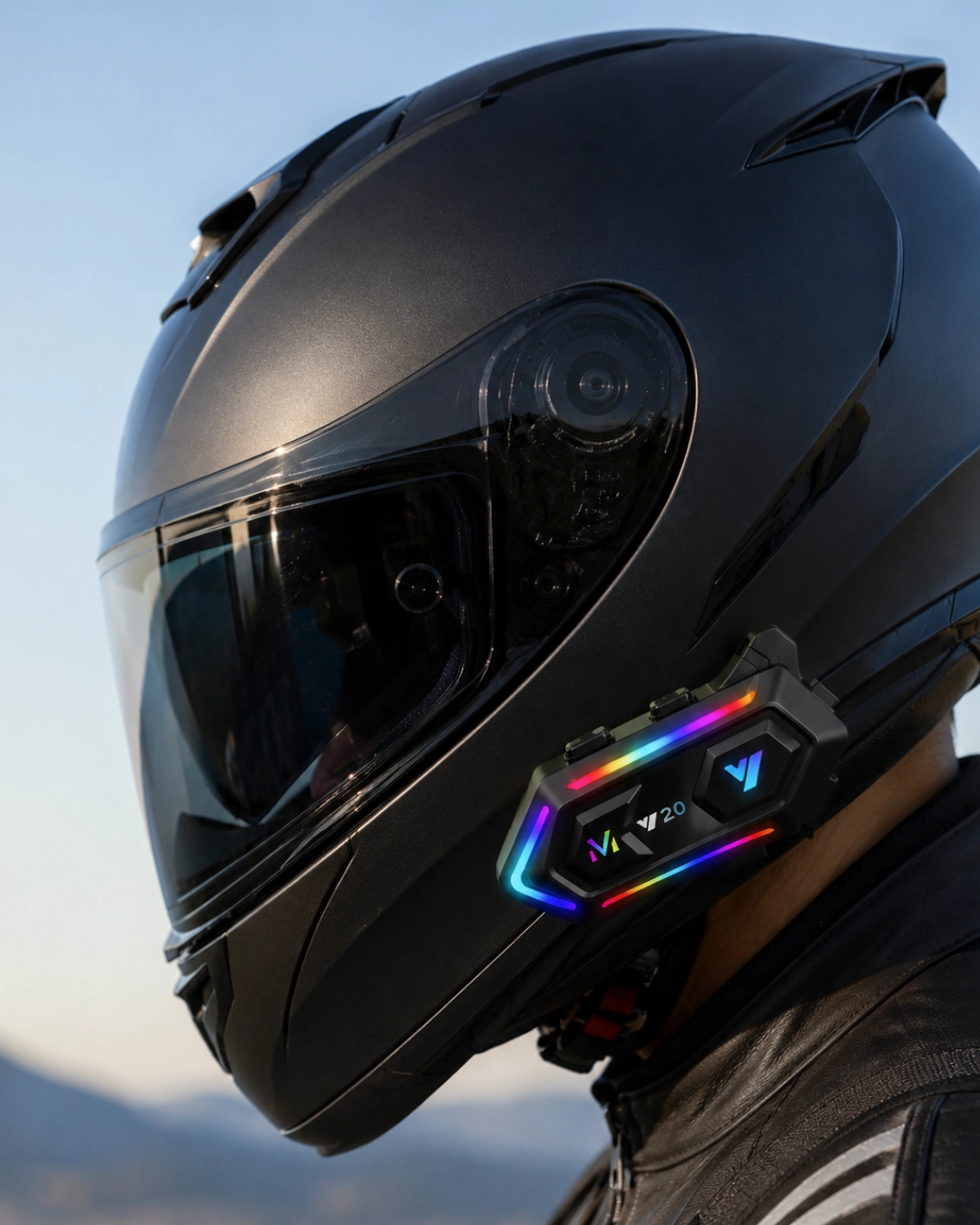 Motosiklet Kaskı İçin Bluetooth Intercom Kulaklık Uzun Pil Ömrü 1 Motosiklet Kaskı İçin Bluetooth Intercom Kulaklık Uzun Pil Ömrü