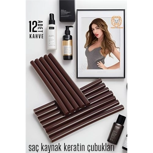Nano Keratin Kaynak Çubukları 12 ADET KAHVE Absolute 720352