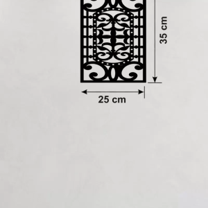 Osmanlı Motifli Dekoratif Ahşap Duvar Tablosu - 25x35 cm Lazer Kesim