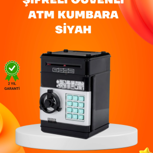 Otomatik Para Çeken Şifreli ATM Tasarımlı Kumbara