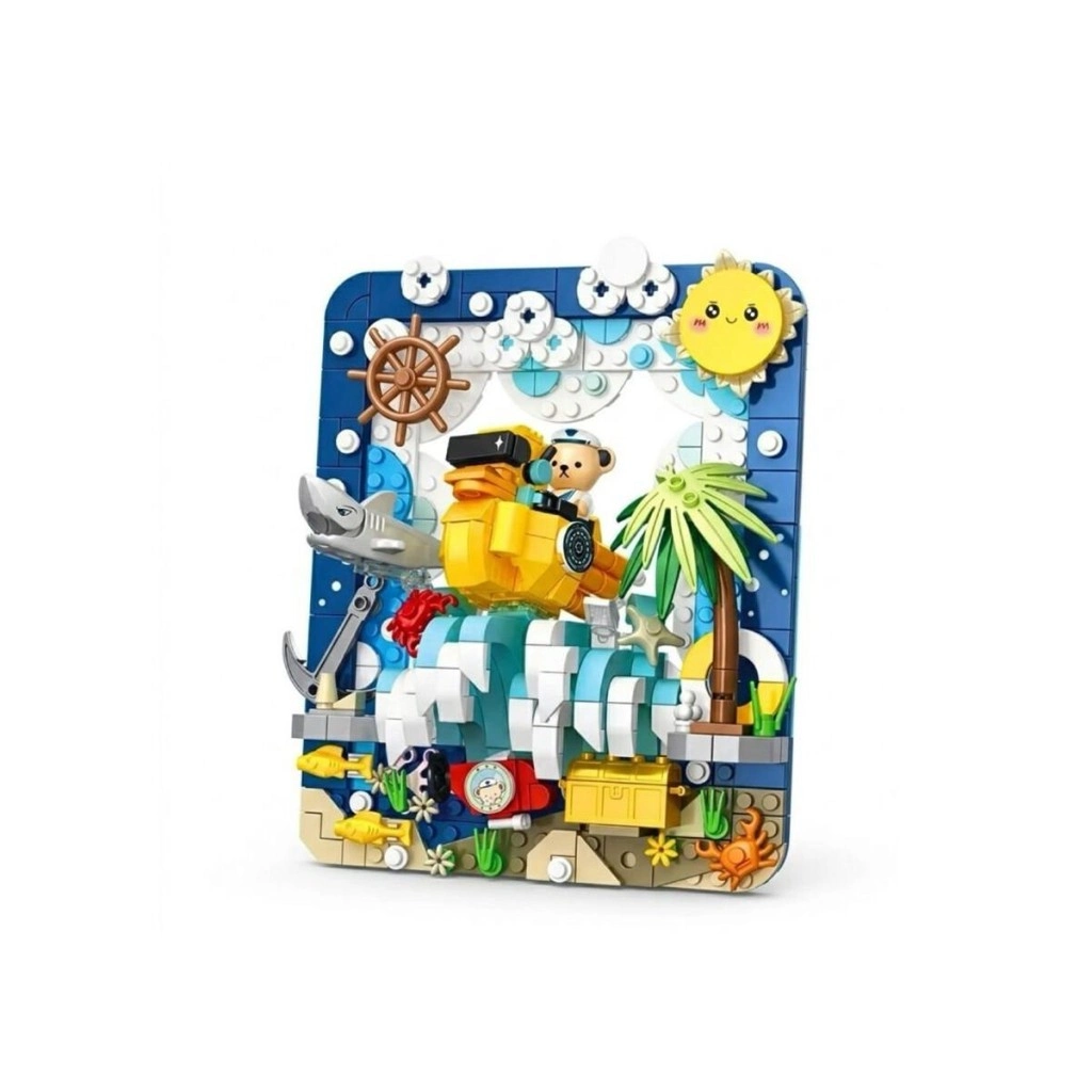 P881503 TEDDY AYI RESİM 417 PARÇA BLOCK OYUNCAK