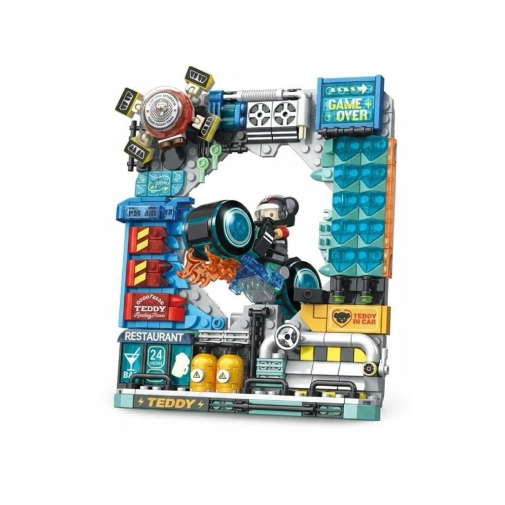 P881505 MOTORCU TEDDY 458 PARÇA BLOCK OYUNCAK