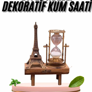 Paris Eyfel Kulesi Hediyelik Eyfel Retro Kum Saati Dekoratif Eşya