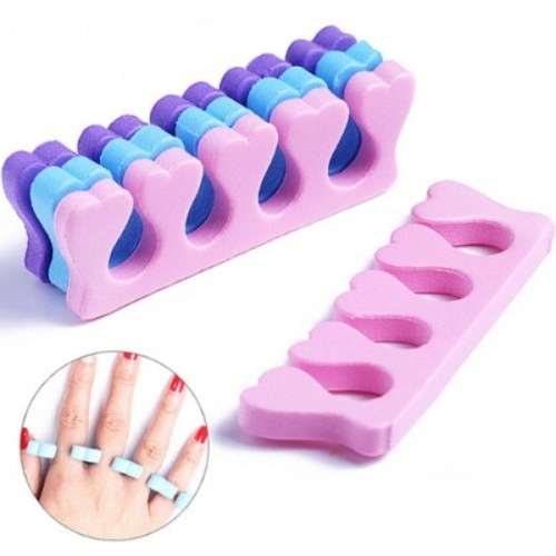 Parmak Ayırıcı Sünger Manikür Pedikür Aparatı 5 ADET 1 Parmak Ayırıcı Sünger Manikür Pedikür Aparatı 5 ADET