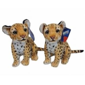 PL50134 25 CM OTURAN KÜÇÜK KAHVERENGİ LEOPAR-HLY