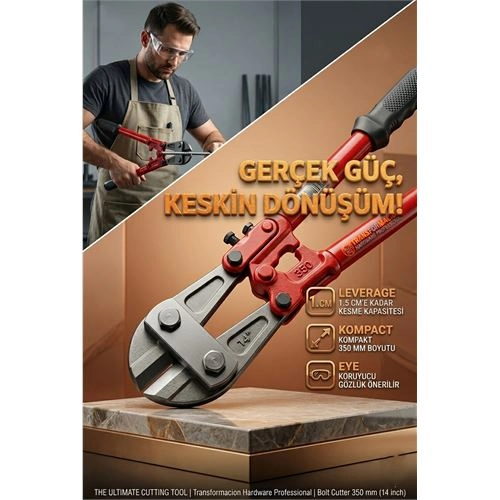Pro-Cut 350mm (14") Profesyonel Çelik Cıvata, Zincir ve İnşaat Demiri Kesici Makas 723155