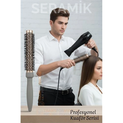Profesyonel Kuaför 40 mm Ceramic Ionic Nano Fön Fırçası – 32 cm Uzunluk, Profesyonel Kuaför Serisi 722299