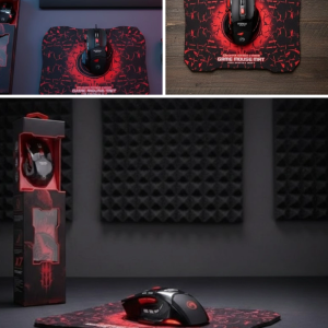 Profesyonel  Mouse Seti Dokuma USB Kablolu RGB Aydınlatmalı