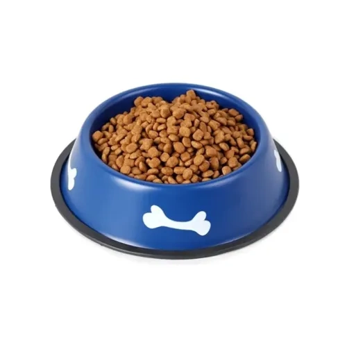 Renkli Kemik Desenli Metal Mama Kabı 1 Renkli Kemik Desenli Metal Mama Kabı